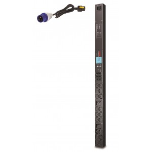 Bekalan Kuasa Terganggu PDU Rak 2G, Metered, Zero U, 16A, 230V, (18) C13 & (2) C19, Kabel IEC309